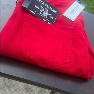 True Religion Red Leggings
